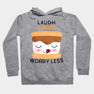 Laugh S'More Worry Less - Mlem Marshmallow Face Hoodie